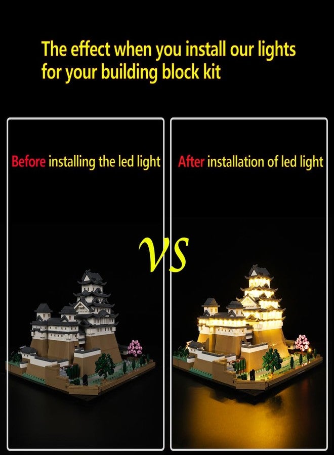 Kyglaring طقم إضاءة LED من Kyglaring متوافق مع مجموعة نماذج ليغو 21060، ملحقات إضاءة متوافقة مع قلعة هيميجي، مصابيح فقط (النموذج غير متضمن)، إصدار كلاسيكي - Image 2